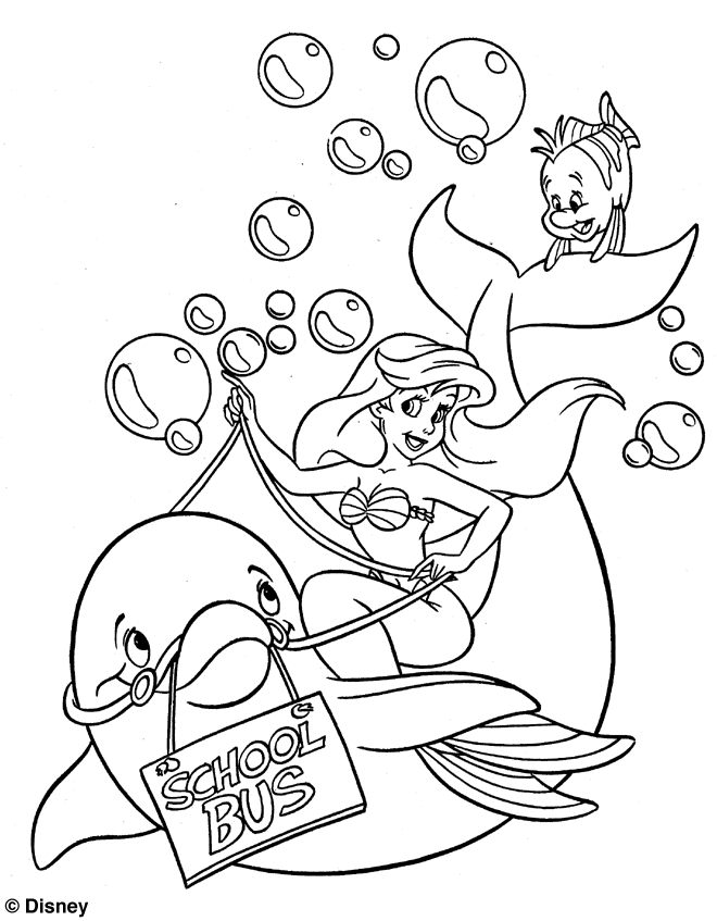 Kids-n-fun.com | Coloring page Ariel The Little Mermaid Ariel, The
